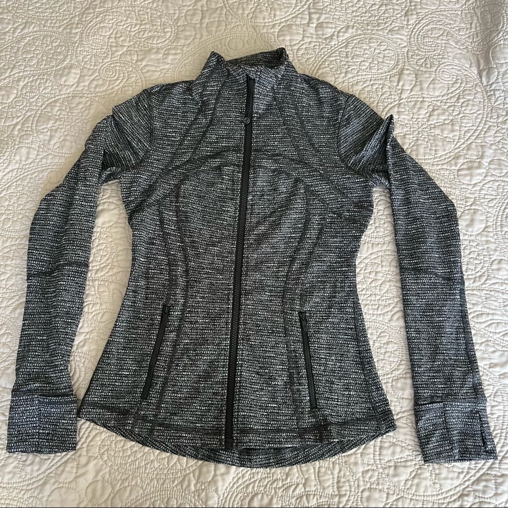 Lululemon Define Jacket Womens Black Gray Size 6 Small